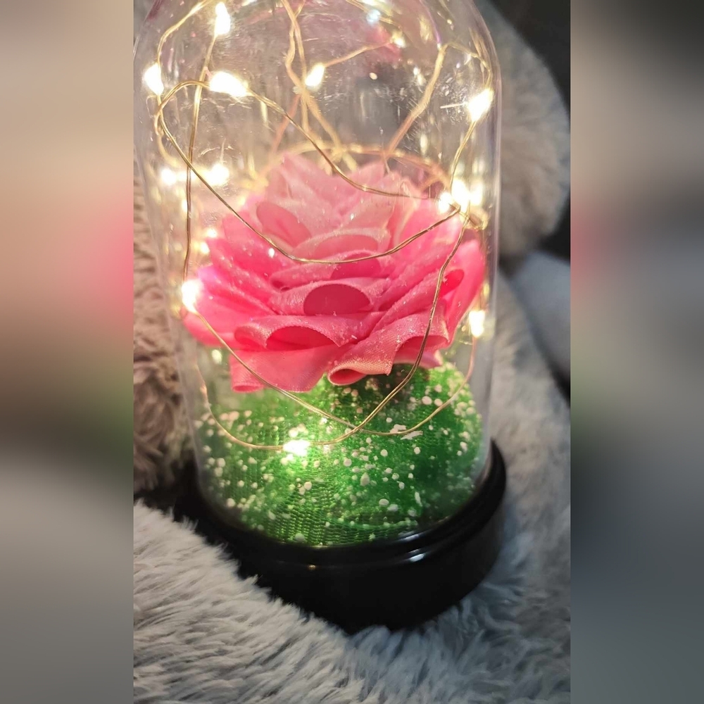 glitter heart center piece